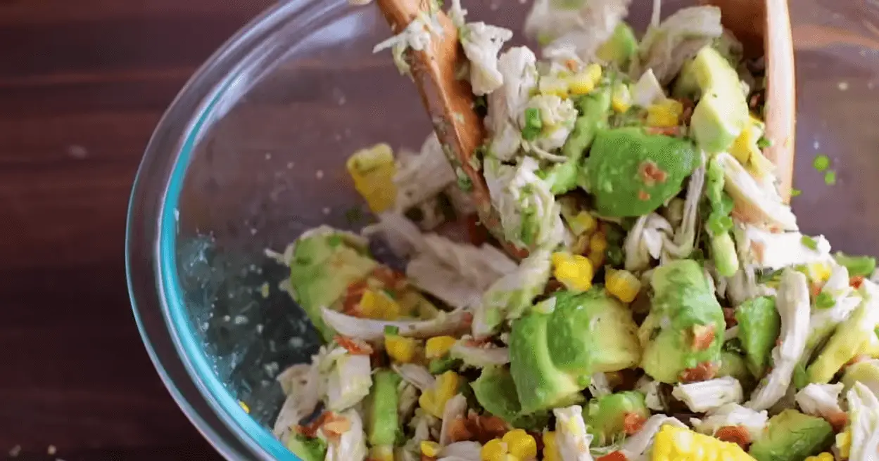 Corn Avocado Chicken Salad